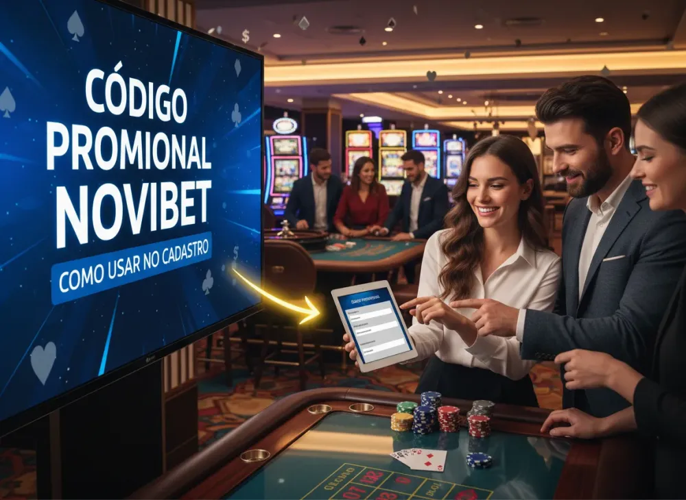 Codigo promocional Novibet e como usar no cadastro